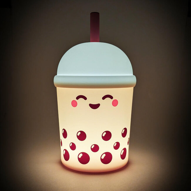 Gift Republic – Bubble-Tea-Tischlampe – USB-aufladbar – soft touch - colour changing