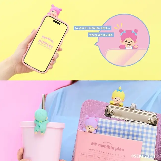 Monchhichi Hippers COLORS - Série Wink