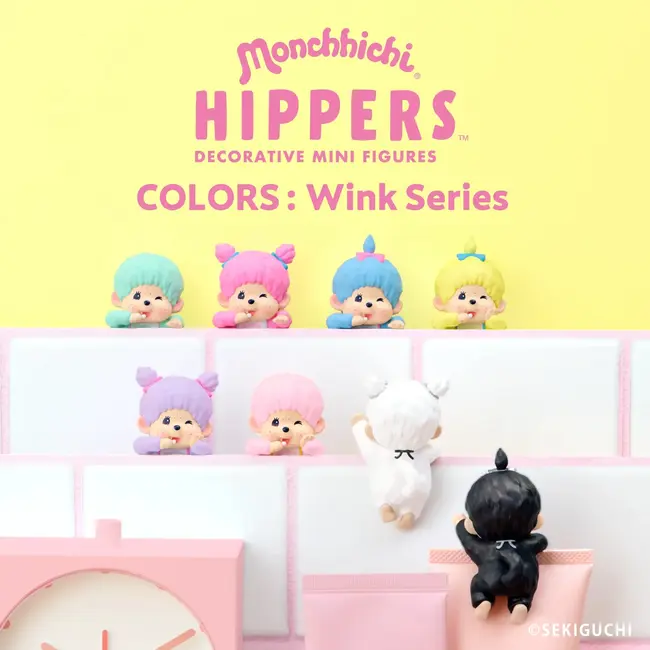 Monchhichi Hippers COLORS - Wink Serie
