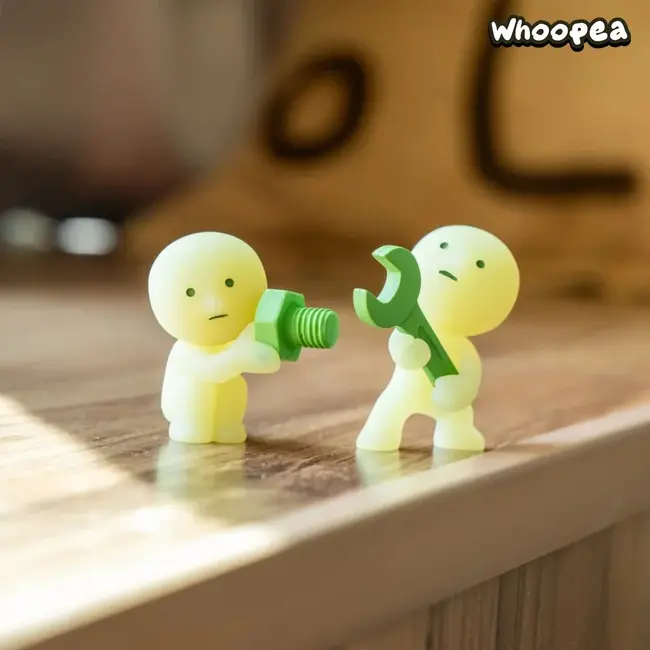 Smiski Glow in The Dark - Construction Serie