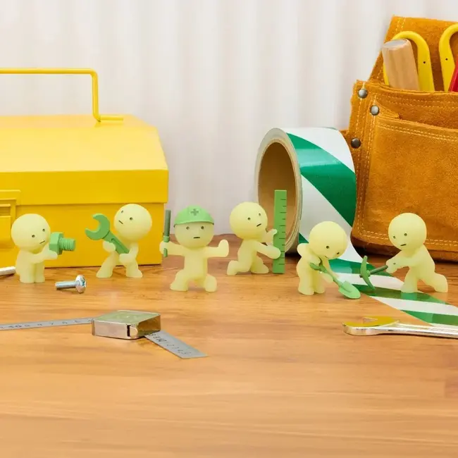 Smiski Glow in The Dark - Construction Serie