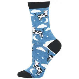 SockSmith Sokken Cow Jumped Over The Moon - dames SockSmith Sokken Cow Jumped Over The Moon - dames