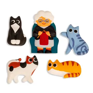Kikkerland Magnets Cat Lady Kikkerland Magnets Cat Lady
