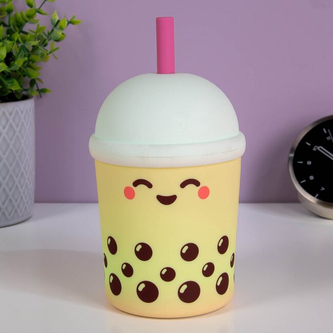 Gift Republic - Lampe de Table Bubble Tea - rechargeable par USB - soft touch - colour changing