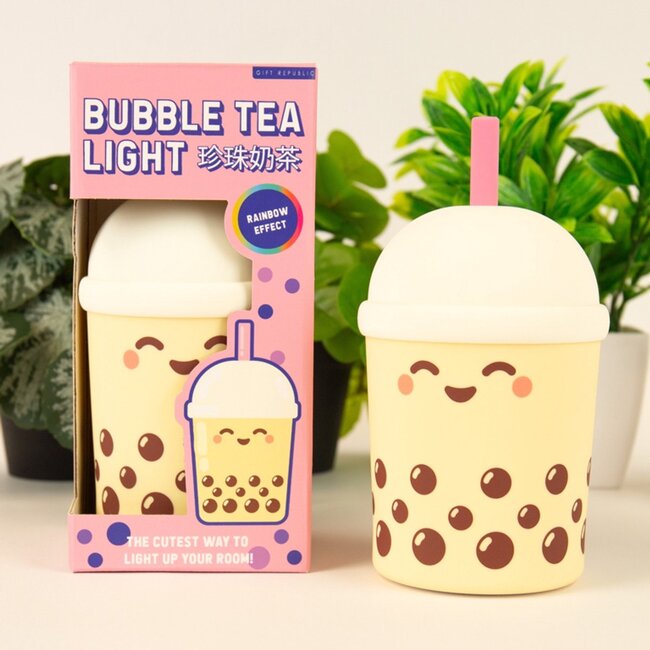 Gift Republic - Bubble Tea Table Lamp - USB Rechargeable - soft touch - colour changing