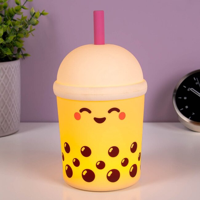 Gift Republic - Lampe de Table Bubble Tea - rechargeable par USB - soft touch - colour changing