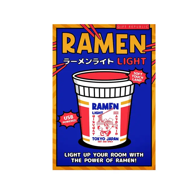 Gift Republic - Tafellamp Ramen Noedels - USB oplaadbaar - soft touch