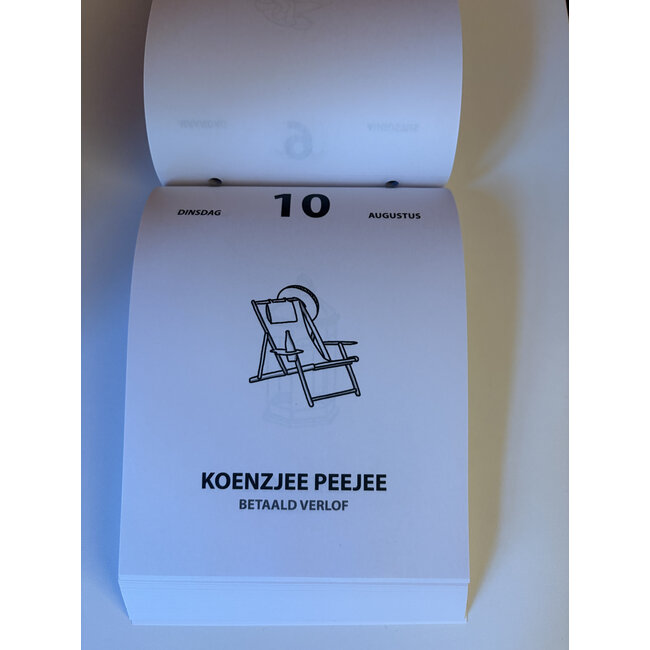 Ghent Dialect Tear-off Calendar 2027