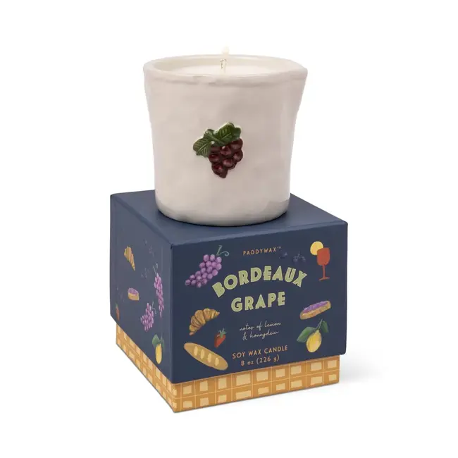 Paddywax - Scented Candle Bistro Bordeaux Grape - ceramic 227 g.