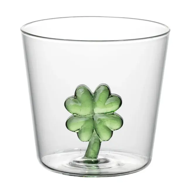 i-total Glass with Four-leaf Clover