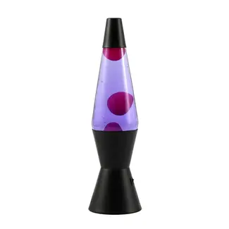 i-total LED Lava Lamp Spaceship - zwart - paars/roze