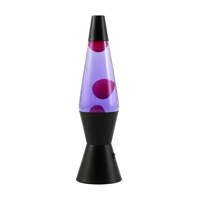 i-total LED Lava Lamp Spaceship - zwart - paars/roze