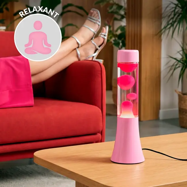 Fisura - Mini Lava Lamp Pink - roze