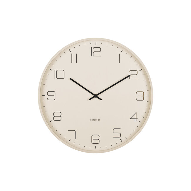 Karlsson - Horloge Murale Lofty - blanc cassé