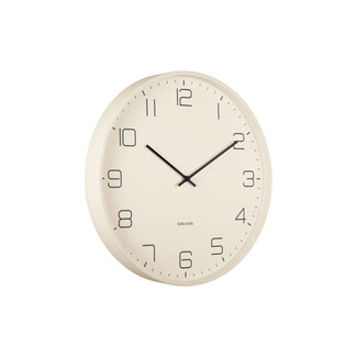 Karlsson Horloge Murale Lofty - blanc cassé