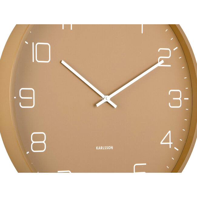 Karlsson - Wanduhr Lofty - mokka braun