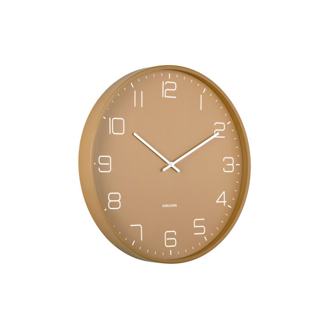 Karlsson Horloge Murale Lofty - marron moka