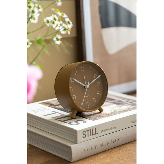 Karlsson - Alarm Clock Lofty - mocha brown