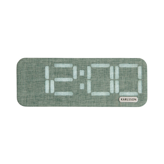 Karlsson - Wekker Roanne LED - jungle groen - USB