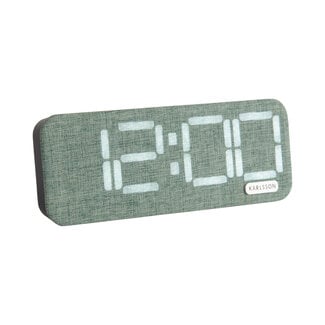 Karlsson Alarm Clock Roanne LED - jungle green