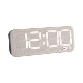 Karlsson Alarm Clock Roanne LED - off white