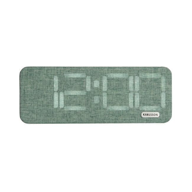 Karlsson - Alarm Clock Roanne LED Large - jungle green - USB