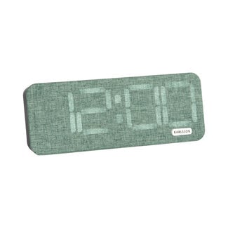Karlsson Alarm Clock Roanne LED Large - jungle green