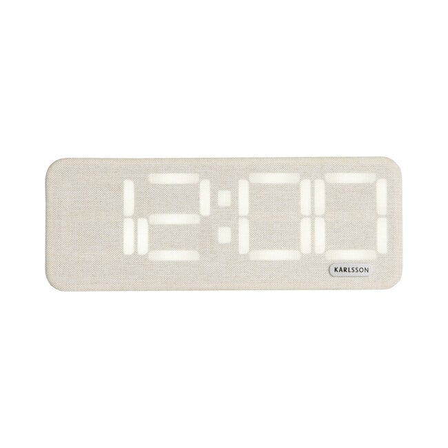 Karlsson - Alarm Clock Roanne LED Large - off white - USB