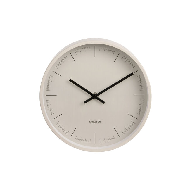 Karlsson - Wanduhr Odense Deep - warmes grau