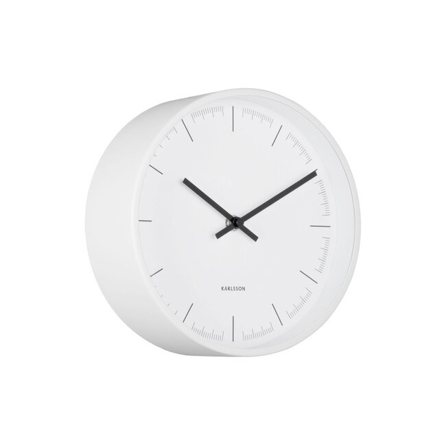 Karlsson - Wall Clock Odense Deep - white