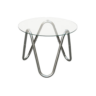 Leitmotiv Side Table Ventana Round Chrome