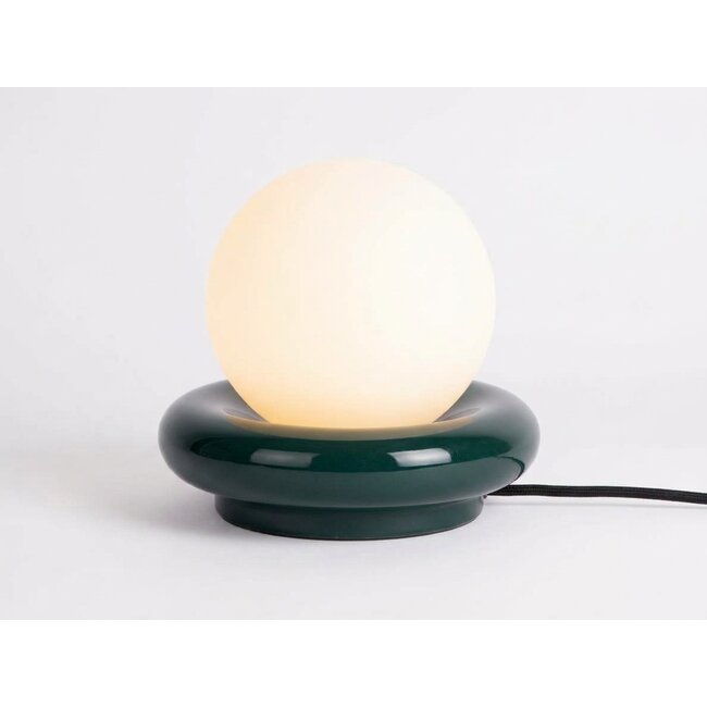 Leitmotiv Table Lamp Catania Ring - dark green