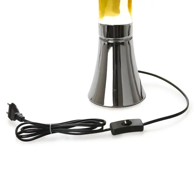 Balvi - Lampe à Lava Magma Sunrise - jaune/bleu - base argent