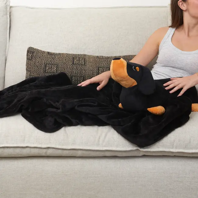 Balvi - Dachshund Cushion and Blanket