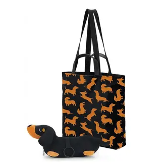 Suck UK Sac Fourre-tout et Breloque Teckel