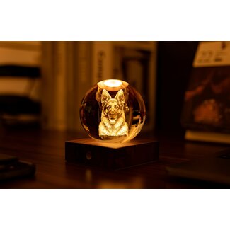 Gingko Amber Crystal Light - German Shepherd Gingko Amber Crystal Light - German Shepherd