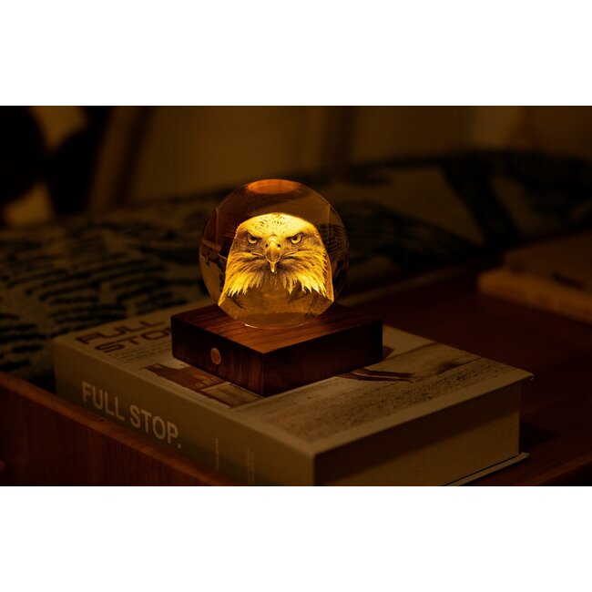 Gingko - Amber Crystal Ball Night Light -  Arend