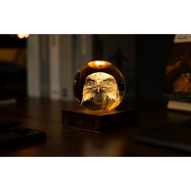 Gingko - Amber Crystal Ball Night Light -  Arend