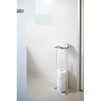 Yamazaki  Toilet Paper Holder Open Tower -  white