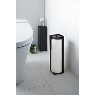 Yamazaki  Porte Papier-Toilette 'Closed Tower' (noir)