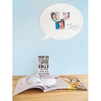 FAB5 Wonderwall Tableau Magnétique - Whiteboard Bulle de Texte (medium)