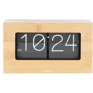 Karlsson Horloge de Table Boxed Bamboo