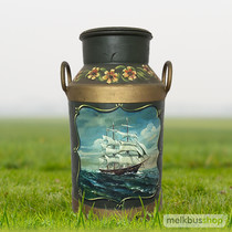 Beschilderde Melkbus "Zeilschip" Beschilderde Melkbus "Zeilschip"