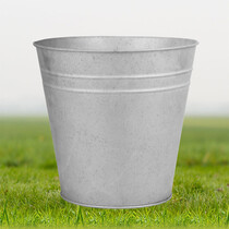 Oud zinken bloempot 25cm Oud zinken bloempot 25cm
