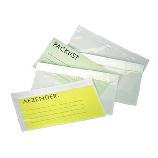 Euro-Label  Paklijstenvelop 235x175/220x160mm blanco 1000st