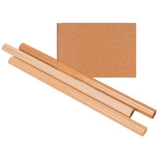 Euro-Label  Inpakpapier haza kraft gestreept 60gr 100cmx10m