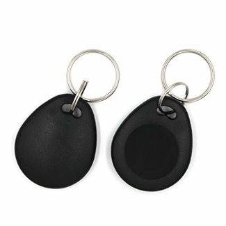 Euro-Label Keyfob (RFID) ISO 14443- 1K Zwart (10 stuks)