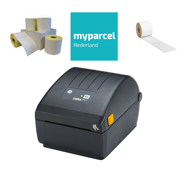 Zebra MyParcel Starterspakket | Zebra ZD220D Labelprinter + 1.200 verzendlabels