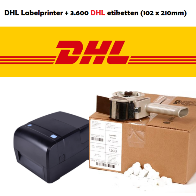 DHL Starterpack = Netwerk Labelprinter + 3.600 etiketten voor € 300