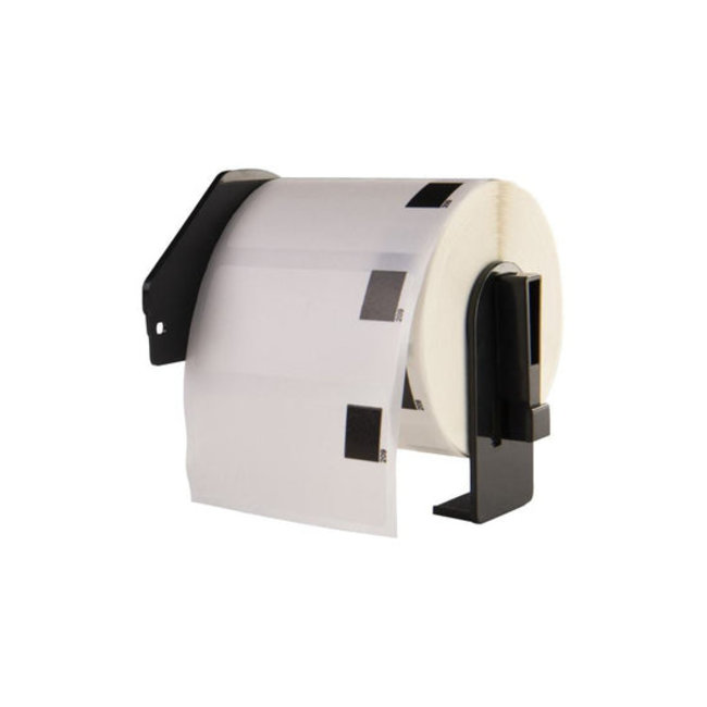 Brother DK-11208 compatible labels, 38 mm x 90 mm, 400 etiketten per rol, incl brother houder, permanent